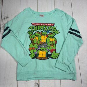 TMNT Teenage Mutant Ninja Turtles Nickelodeon Unisex XL 15/17 Long Sleeves Mint